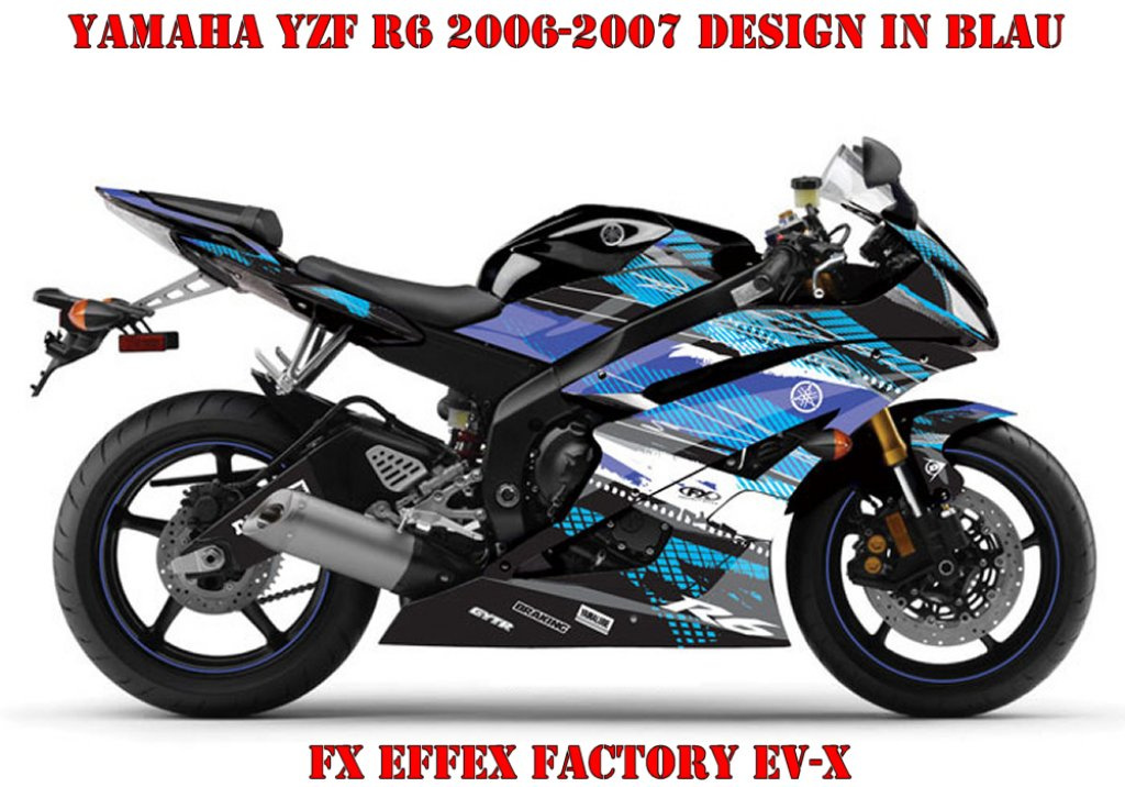 EV-X Blau für Yamaha YZF R6 2006-2007